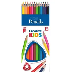 ICO Creative Kids: Dreikant-Buntstifte – 12er-Pack
