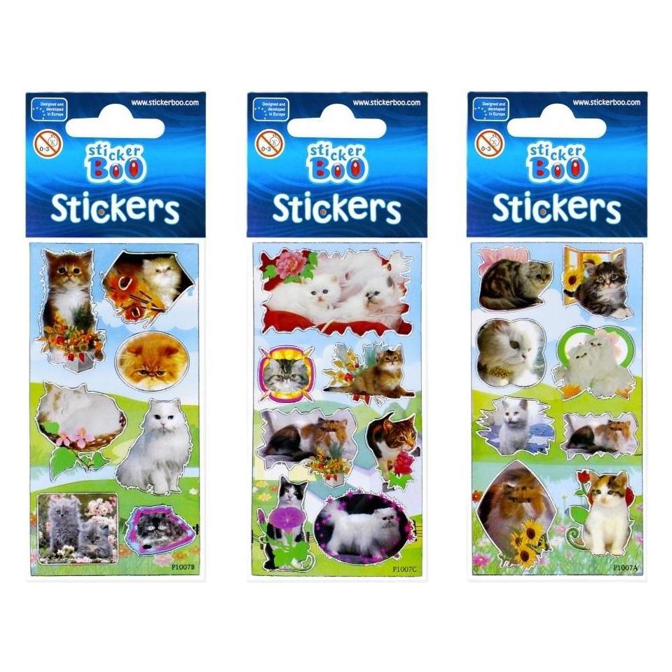 Starpak Aufkleber BOO Silber Kotki 3 Mix Aufkleber (1 Sticker) (41909861)