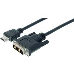 Digitus HDMI / DVI Adapterkabel HDMI-A Stecker, DVI-D 18+1pol. Stecker 2.00 m Schwarz AK-330300-020-S schraubbar HDMI-Kabel