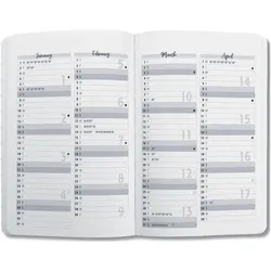 Sigel, Agenda, Taschenagenda JOLIE Motiv (A6, 1 Woche / 2 Seiten)