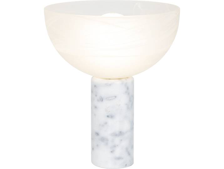 Tischlampe Neo weiss Marmor, glas H 33 cm