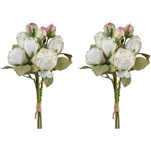 Creativ-green Kunstblume Vintagerosenbund, creme, Höhe 54 cm, 2 Stück