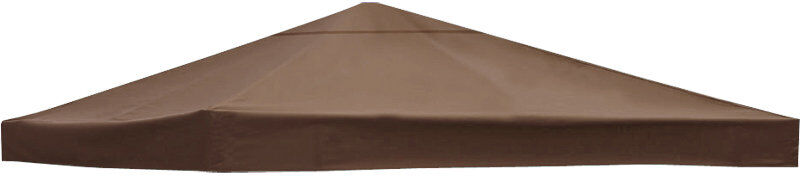 17 Stories 1-Tier Replacement Top Fabric for 3x3m Gazebo Pavilion Roof Canopy Coffee 73cm H X 300cm W X 300cm D