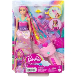 Mattel HNJ06 - Barbie - Dreamtopia - Flechtspaß inkl. Stylingwerkzeug und Haaraccessoires