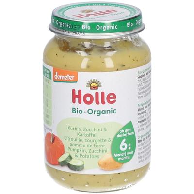 Holle Kürbis Zucchini & Kartoffel Bio, ab 6 Monaten x4 4x190 g Set