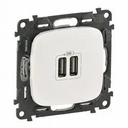 Legrand 754999 Valena Allure USB-Ladedose 2400mA Farbe: Perlmutt