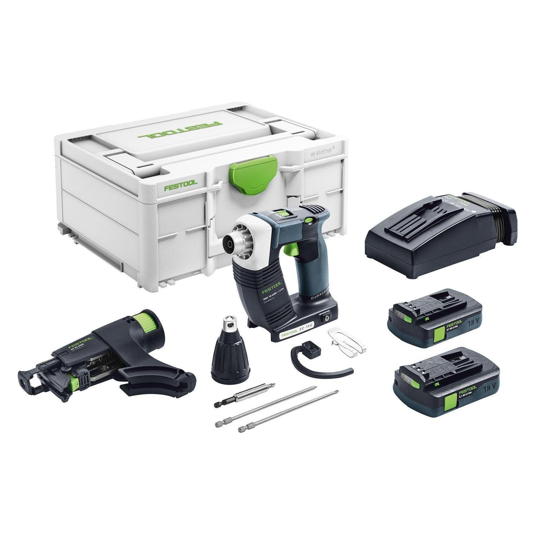 Festool Akku-Bauschrauber DWC 18-4500 HPC 4,0 I-Plus (Bohrschrauber, Trockenbauschrauber) (576502)