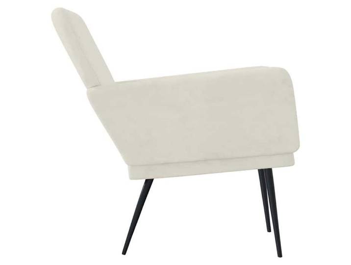 Confortable Fauteuil Crème 62x79x79 cm avec manuel de montage Velours__21411