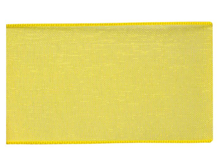 Glorex Organza-Band Gelb 38 mm × 5 m