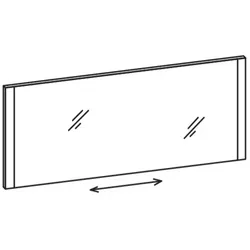 Artiqua Variabler LED-Spiegel, Stahlgrau, 071-SFV-2-17-88 071-SFV-2-17-88