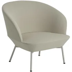 Muuto Oslo Lounge Chair, tube base, vidar 146 / grau