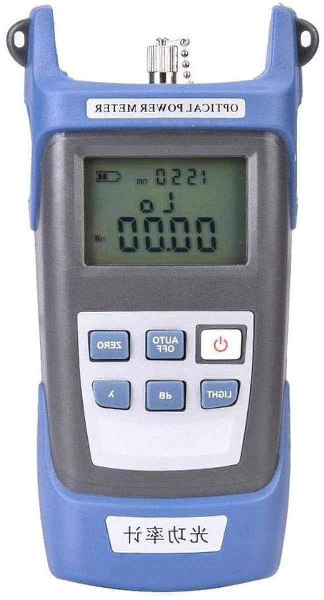 Optische vermogensmeter -70 tot +3dB hoge precisie voor vezeloptische lichtbronnen