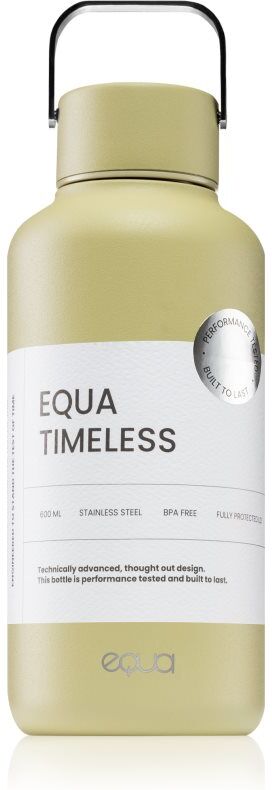 Equa Timeless bouteille d’eau en acier inoxydable petit format teinte/couleur Matcha 1 pcs