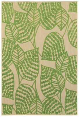 Style Haven Cara Mixed Pile Tropical Leaves Indoor-Outdoor Area Rug