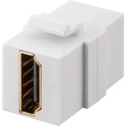 GOOBAY 70812 - Keystone Modul HDMI-A-Buchse / Buchse, weiß
