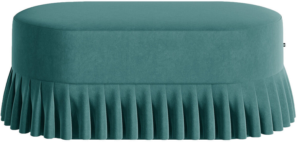 Happy Barok Polyester Upholstered Bench Mint 100cm W X 50cm D