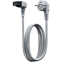 Netzkabel mit EU Stecker grau, 5 Meter