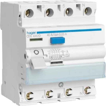 Hager CFA463D FI-schakelaar 4P 63A 300mA