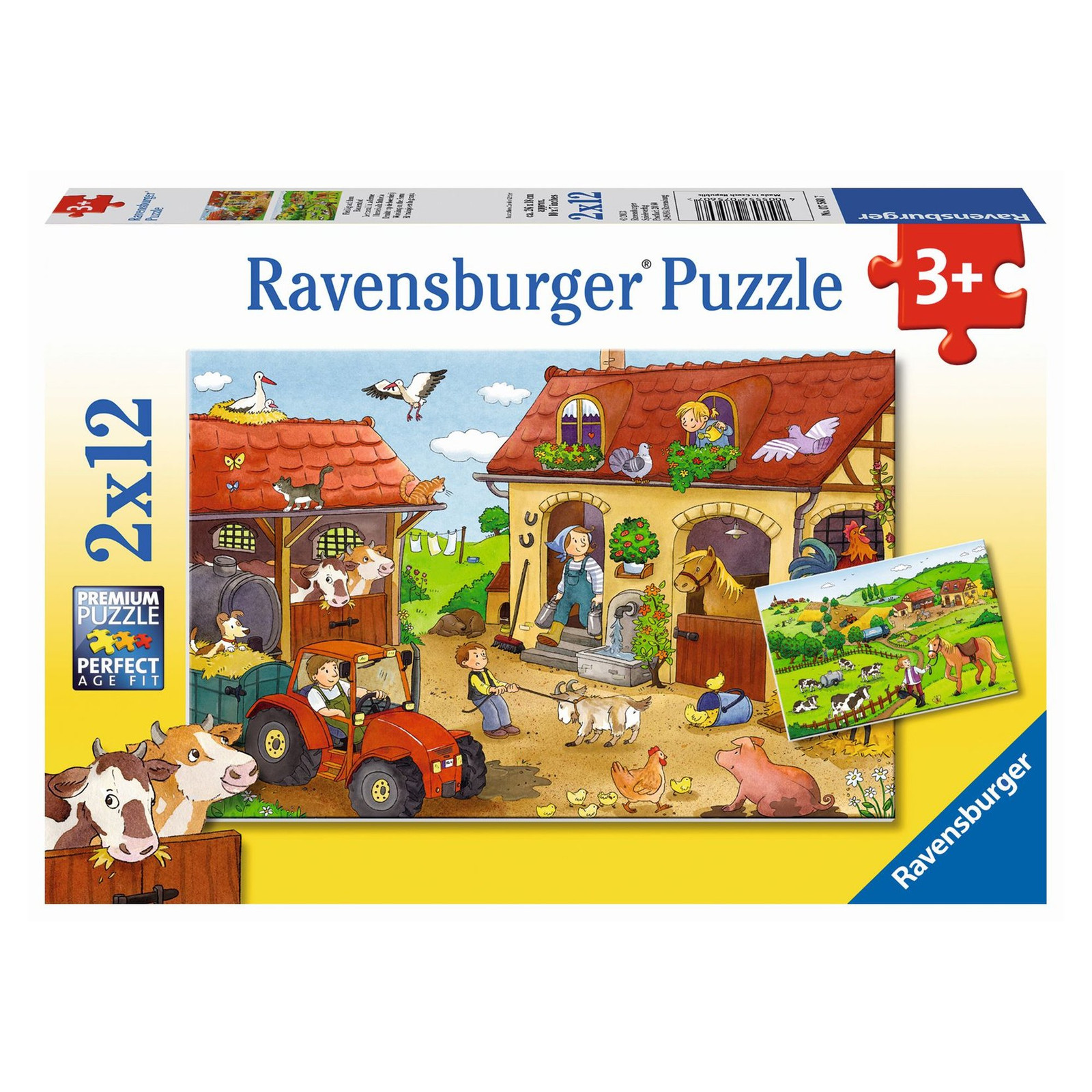 Ravensburger Puzzel Hard aan het werk op de boerderij