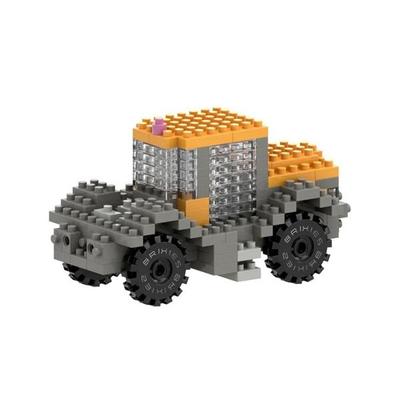 BRIXIES 250010 - JCB Traktor, 3D Konstruktionsbausatz aus Ministeinen, 234 Teile