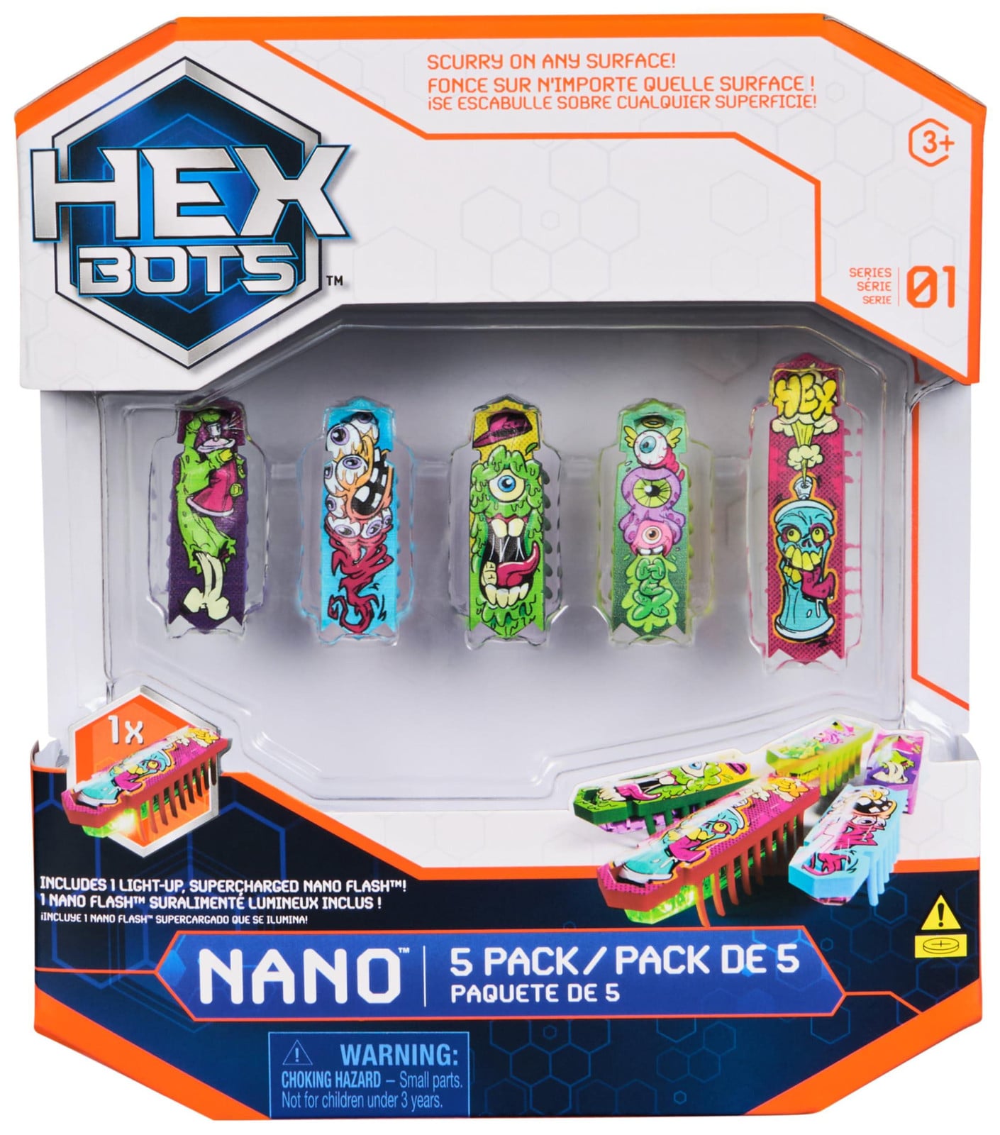Hex Bots Nano set van 5 miniatuur robotkevers