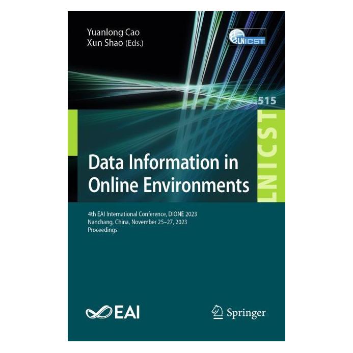 Springer Data Information in Online Environments (Englisch, Softcover, Xun Shao, Yuanlong Cao) (54586547)