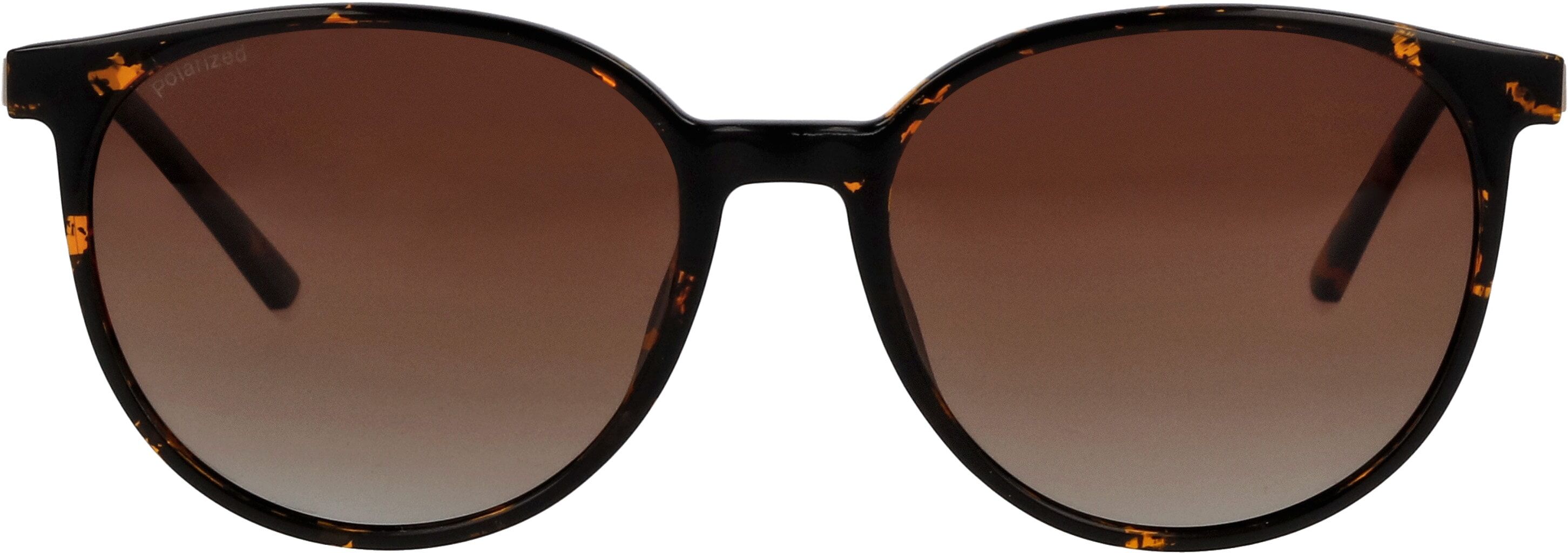 Sonnenbrille HUMPHREY´S EYEWEAR, Damen, braun (havanna), gemustert, leicht durchscheinend, Sonnenbrillen Sonnenbrille, Rund, Vollrand, Verlaufstönung, Schildpatt-Optik, goldfarbene Bügel havanna Einheitsgröße