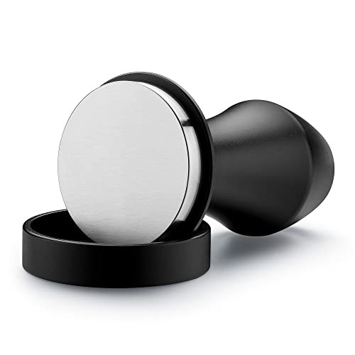 Normcore Espresso Sabotage 51 mm - Veerbelaste stamper met geanodiseerde aluminium stamper en RVS standhouder - Zwart