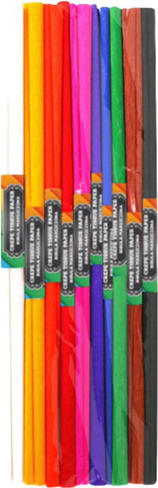 Crêpepapier regenboogset met 10 kleuren