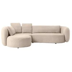 MAISON Ecksofa Fontana Stoff Beige Natur
