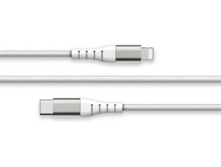 Force Power - Câble Lightning Vers Usb-C Renforcé 2m Blanc