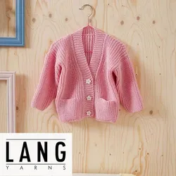 Strickanleitung – Cardigan "Sigrid" aus Lang Yarns Merino 200 Bébé