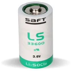 Saft Lithium 3,6V Batterie LS 33600 D Mono Zelle