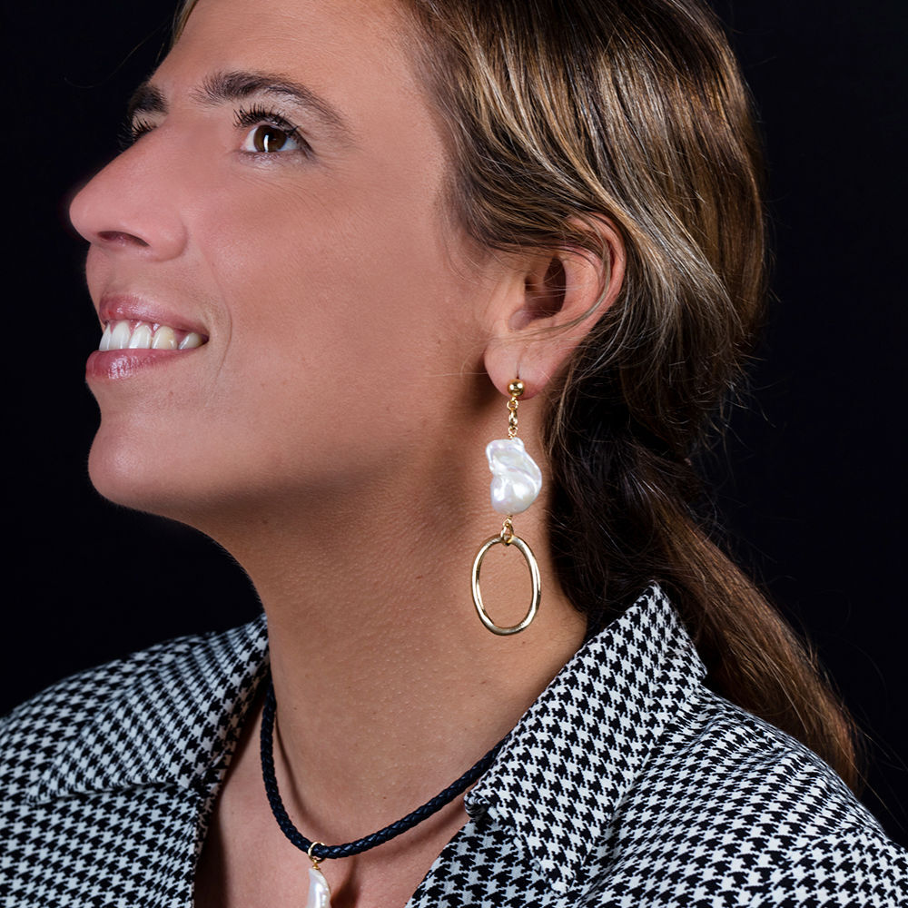 Shabama Boucles d’oreilles Balboa Long #or brillant