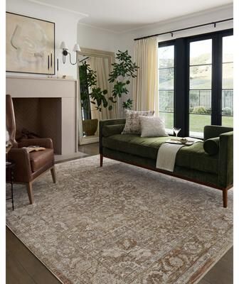 Alexander Home Tamara Medallion & Botanical Area Rug