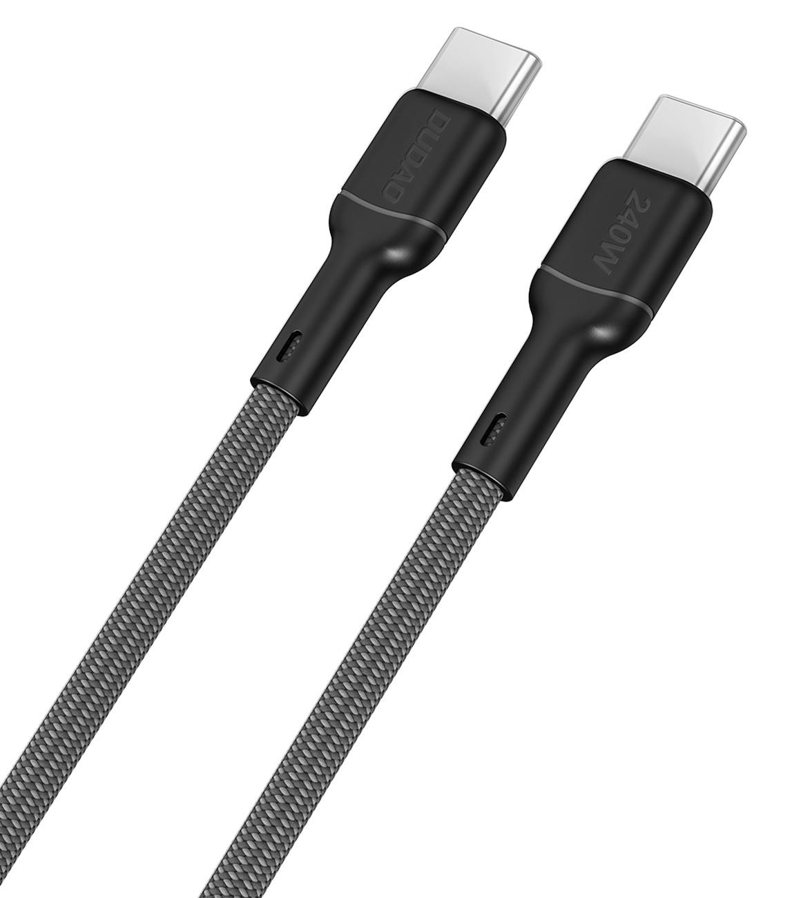 Dudao L9C Max USB-C naar USB-C kabel, 240W PD, 1,2 meter, Zwart