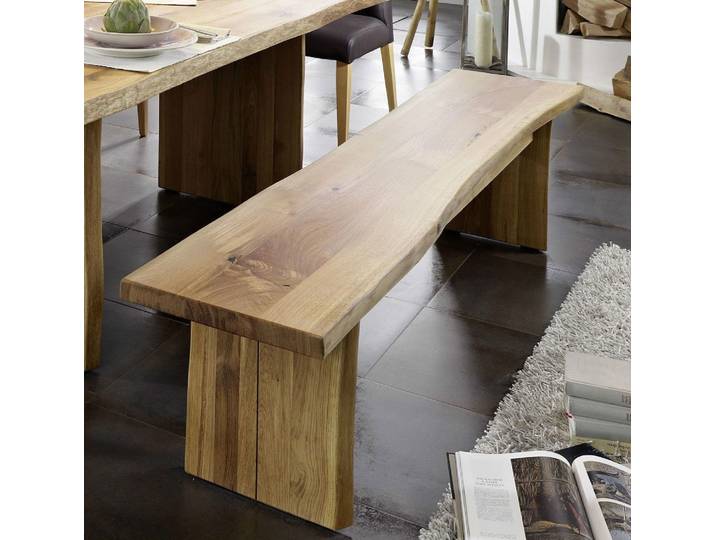 Esszimmerbank 160cm 'Amber' Wildeiche massiv