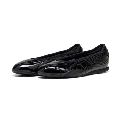 Sneaker PUMA "CATCH SOLEIL BALLERINA CHIC", Damen, Gr. 37,5, Textil, puma schwarz, puma weiß, Synthetik, Schuhe Sneaker