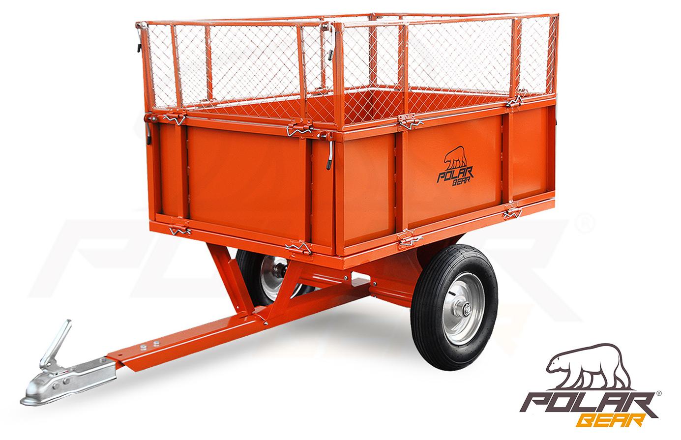POLAR BÄR ATV Trailer Medium Anhänger 16x4.00-8 Zoll Metallrahmen kippbar