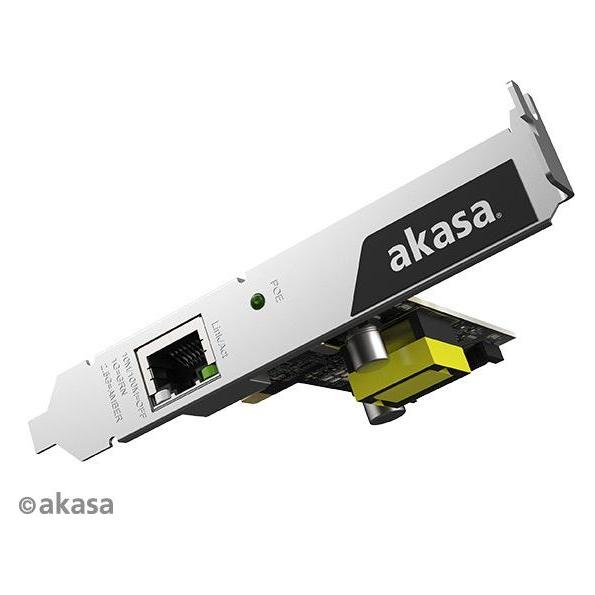 Akasa 2.5G PCIe Network Card with PoE up to 25.5W (PCI-E x1, PCI-E x16) (AK-PCCE25-02,ATC-2090439256)