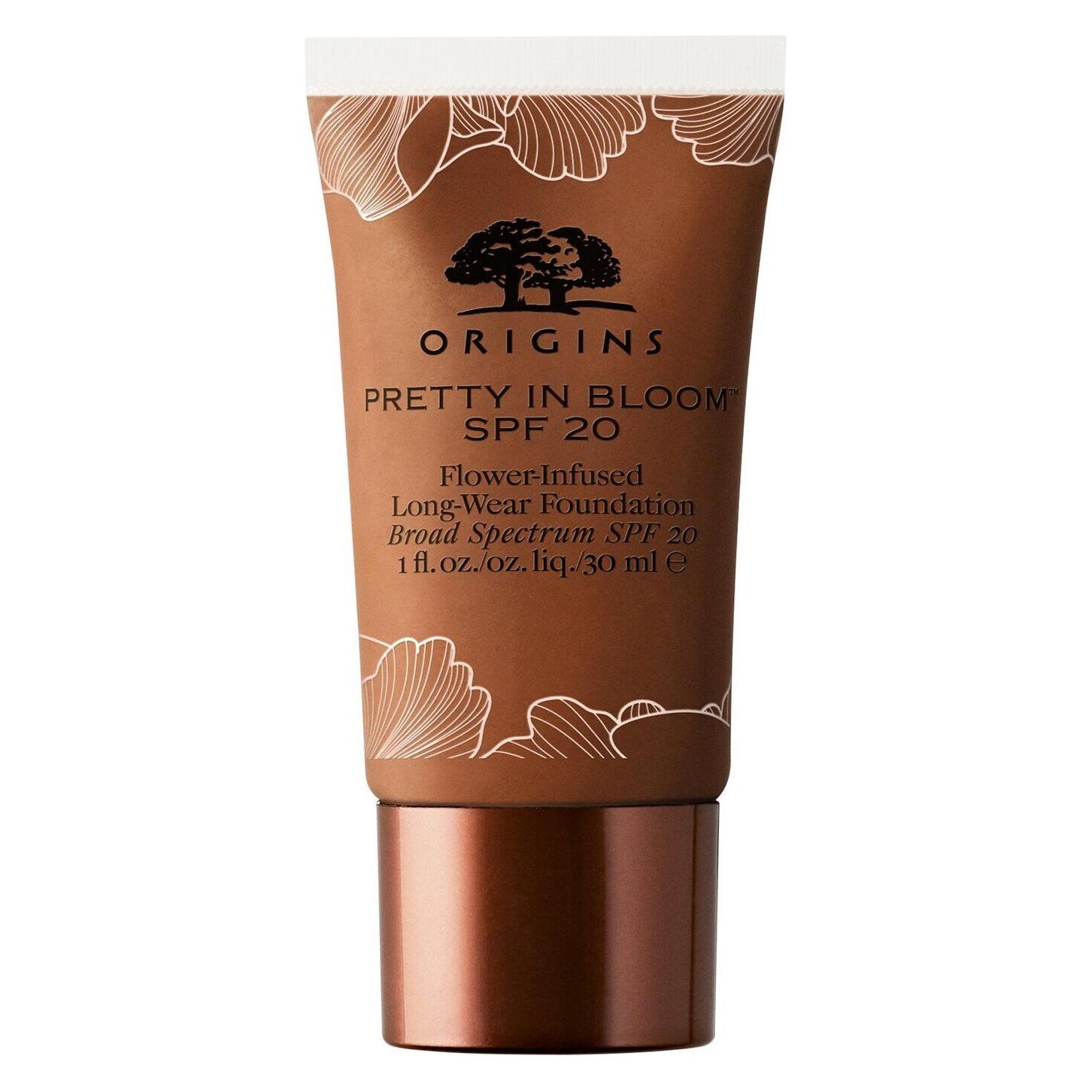 Origins Pretty in Bloom SPF 20 Flower-Infused Long-Wear Foundation 720 (Very Deep Cool) (41947992)