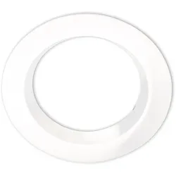 ISOLED Cover Aluminium RUND rückversetzt für Einbaustrahler Sys-90, Weiß ISO-113356