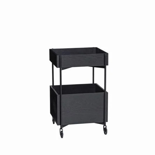 Hubsch Fresh trolley zwart met wielen