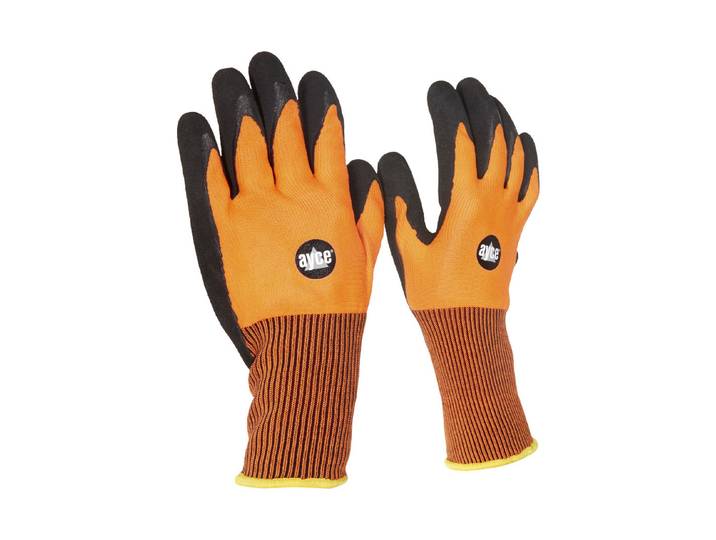 Ayce Handschuhe Schaumlatex Gefüttert Orange/Schwarz