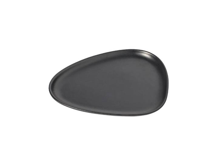 LIND DNA Petite assiette Curve Stoneware 19x22 cm Black