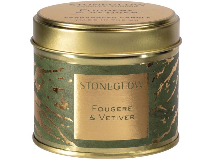 Stoneglow Duftkerze Luna grün H 7.8 cm D 7.5 cm 25 hr - Material: Wachs