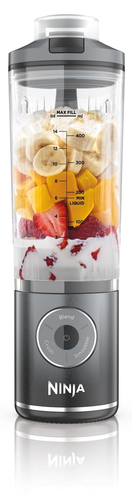 Ninja Blast Max Portable Blender BC251EULD - 530 ml - Grijs
