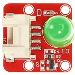 Elecrow Crowtail-LED 2.0 digitales LED-Modul, PWM, Plattenmontage, 8mm LED, 4-Pin, 5V - Farbe: Grün