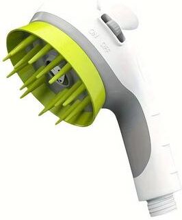 Inspired Finds Pet Bathing Spray Shower Head With Massage Glove 2 in 1 Dog Grooming & Bathing Tool green