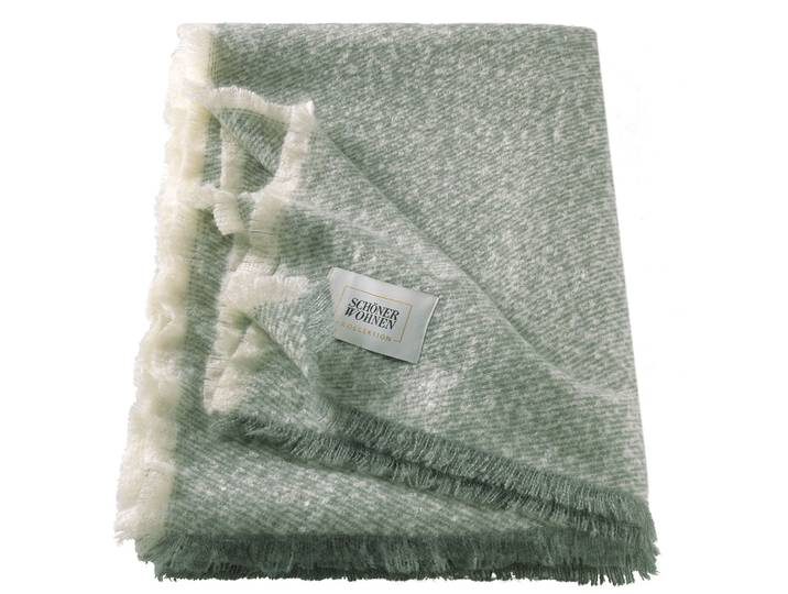 Schöner Wohnen Wohndecke - Farbe: grün - Material: Polyacryl - 91